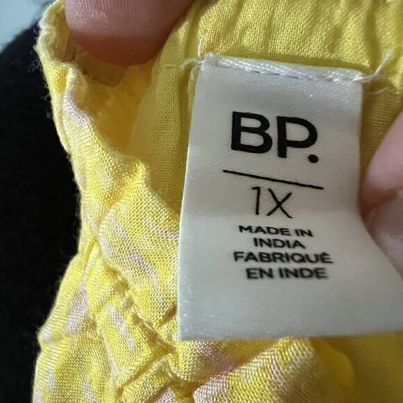 Nordstrom BP Sundress Mini Dress Plus Size 1X Yellow & Pink Sleeveless NEW - Picture 9 of 12